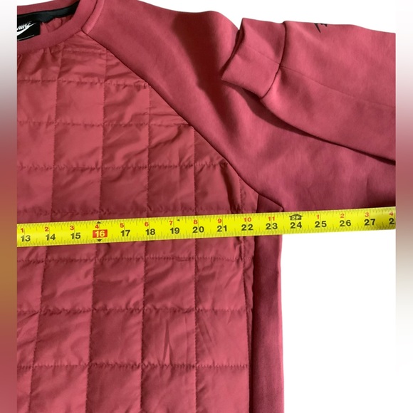 Nike Sportswear Tech Pack Quilted NSW PE Crew Sweatshirt (Red) LARGE BV3697-661 - Picture 4 of 7